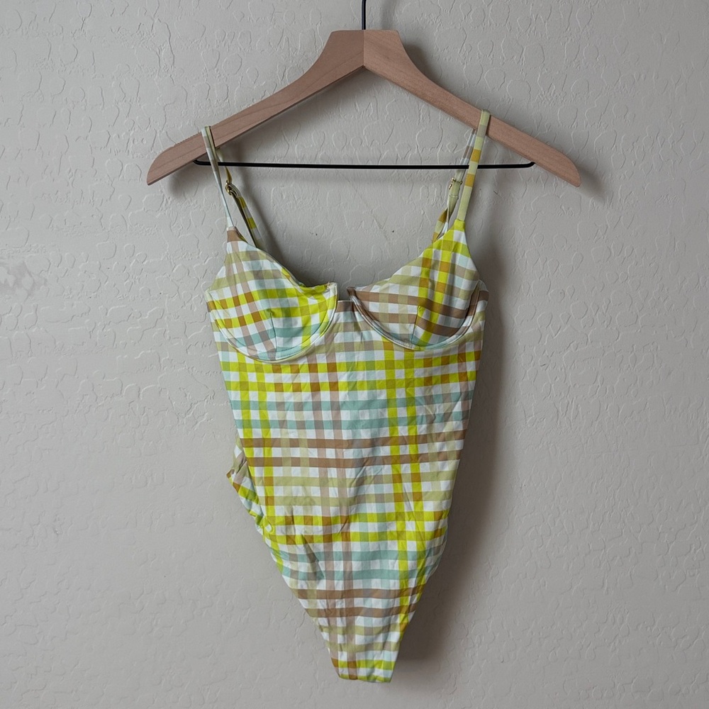 BESTSWIMWEAR x B SWIM Checkmate Jetty One Piece Underwire Bikini Swimsuit - Picture 2 of 5